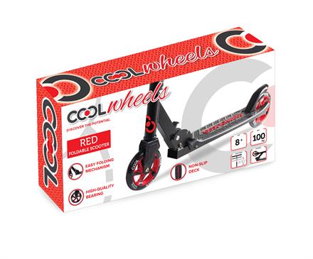 Cool Wheels 2 Tekerleki Katlanır Scooter 8+ Yaş Kırmızı