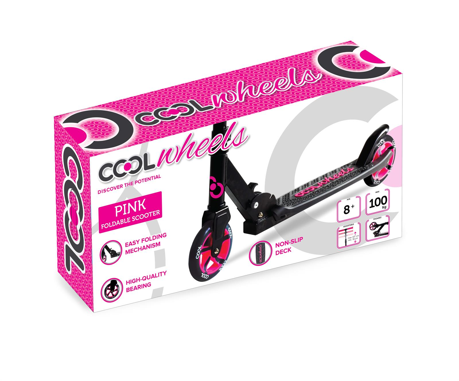 Cool Wheels 2 Tekerlekli Katlanır Scooter 8+ Yaş Pembe