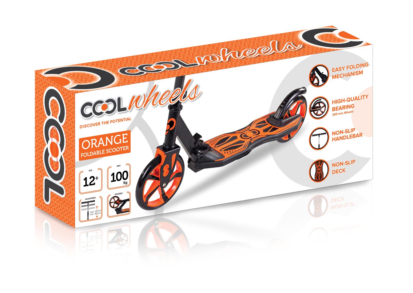 Cool Wheels Katlanabilir Scooter Turuncu