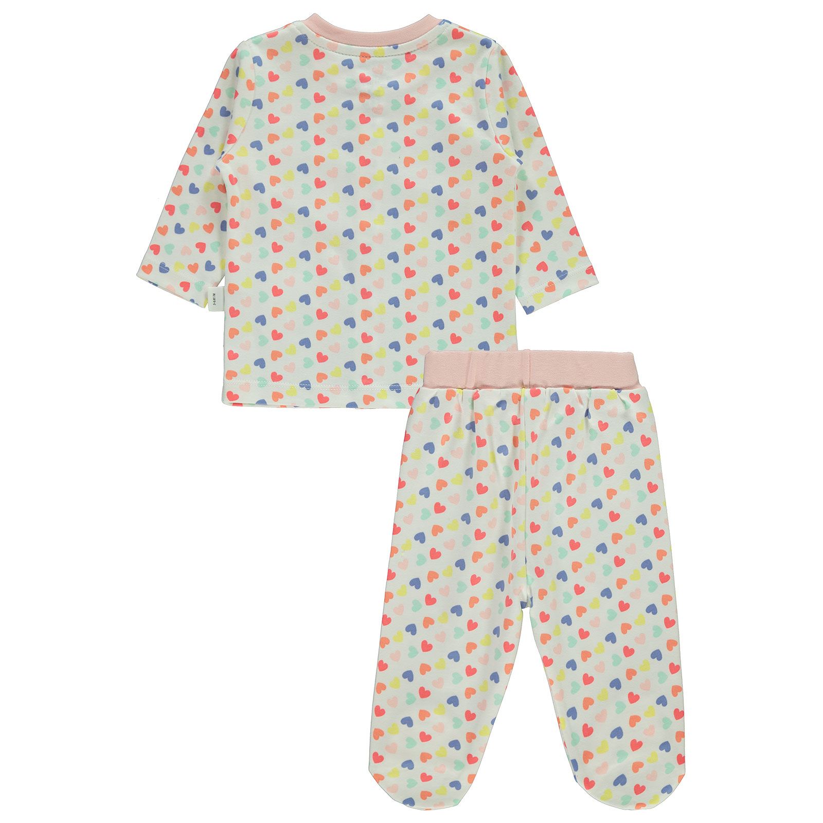 Civil Baby Kız Bebek Pijama Takımı 3-6 Ay  Pudra