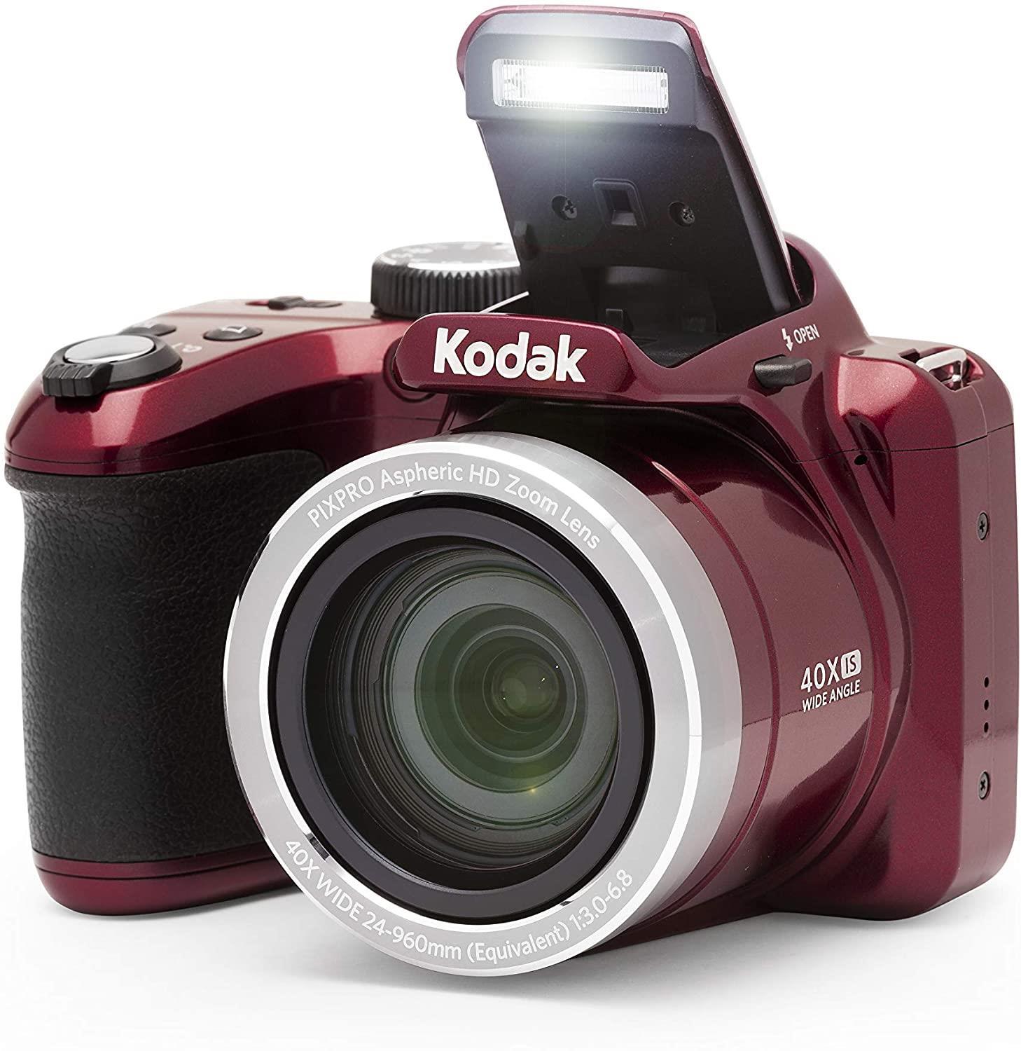 Kodak Astro Zoom AZ401/40x Yakınlaştırma Dijital Fotoğraf Makinesi- Kırmızı