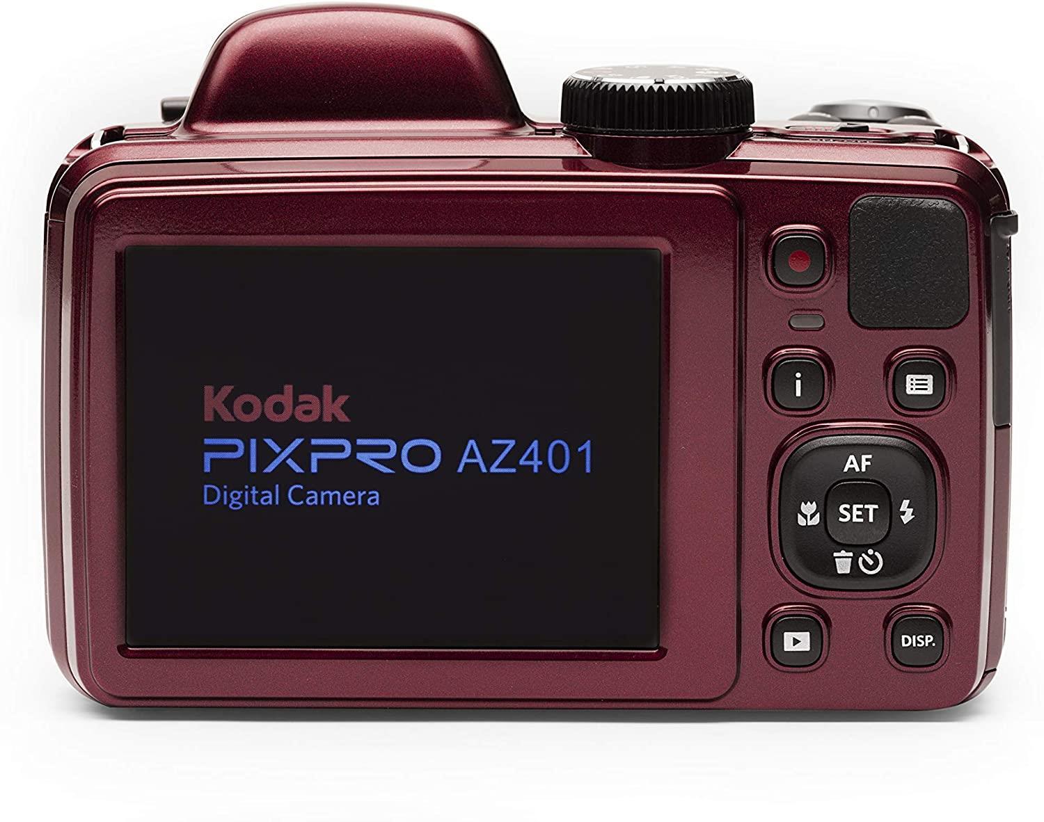 Kodak Astro Zoom AZ401/40x Yakınlaştırma Dijital Fotoğraf Makinesi- Kırmızı