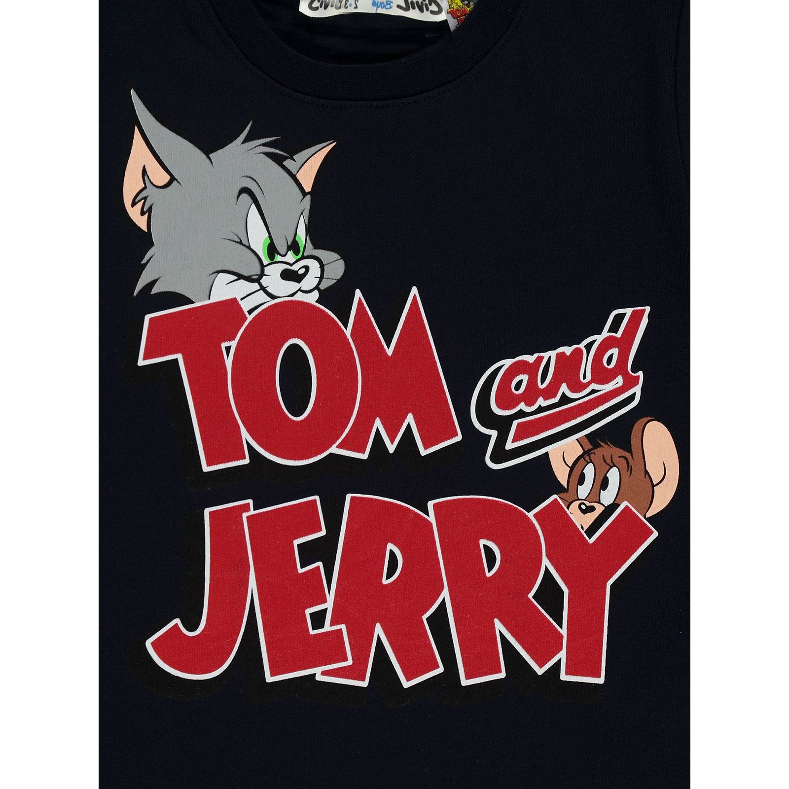 Tom And Jerry Erkek Çocuk Tişört 2-5 Yaş Lacivert