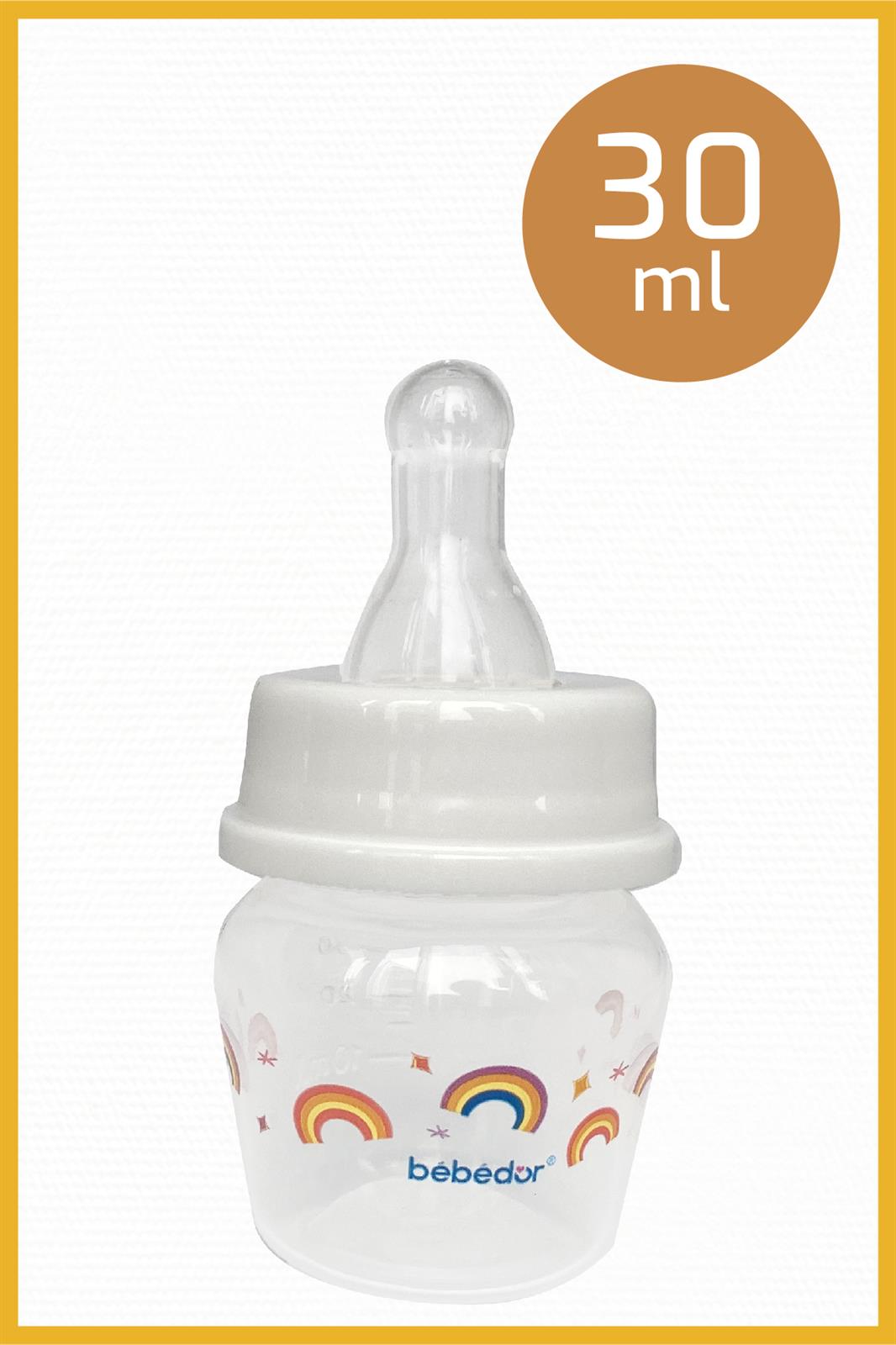 Bebedor PP Mini Biberon Suluk Alıştırma Seti 30 ml Beyaz