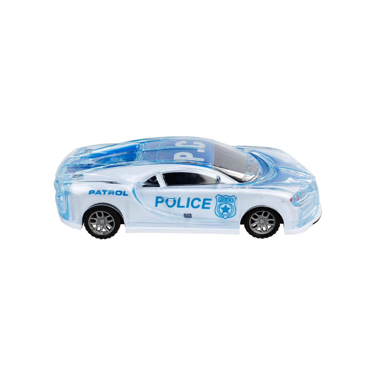Can Oyuncak Sürtmeli Pilli Polis Arabası Mavi
