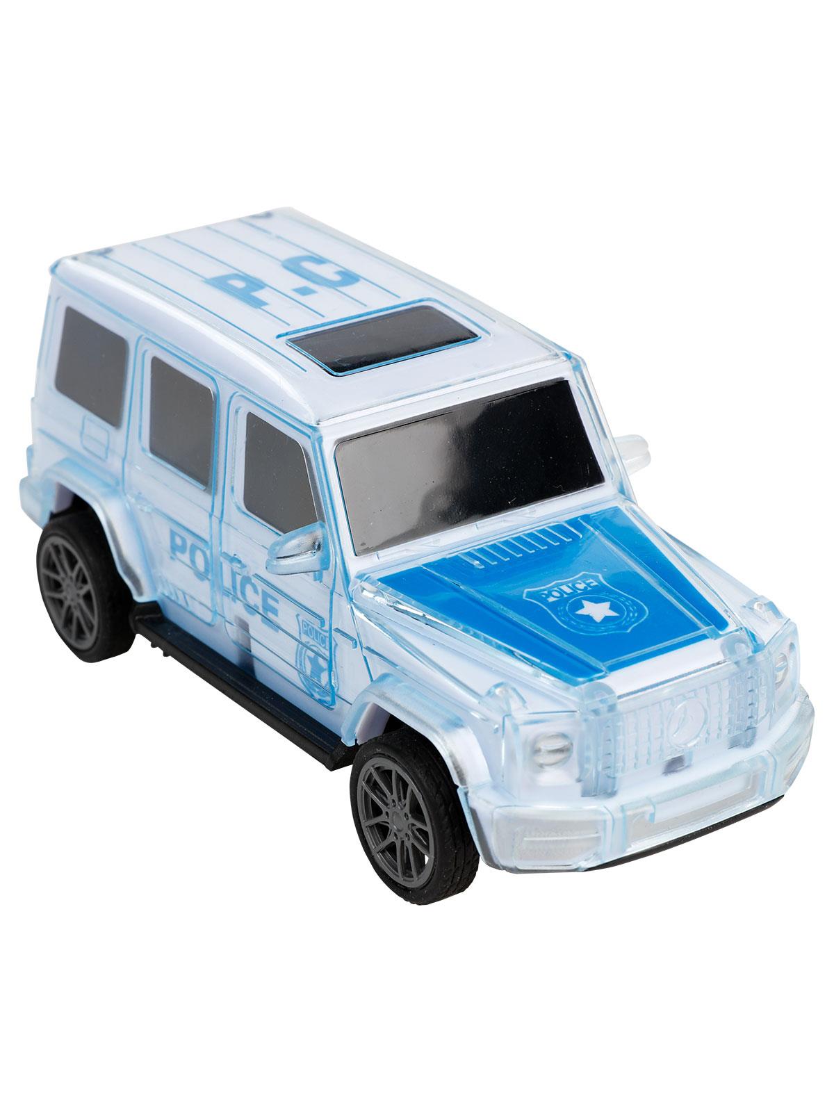 Can Oyuncak Sürtmeli Pilli Polis Arabası Mavi