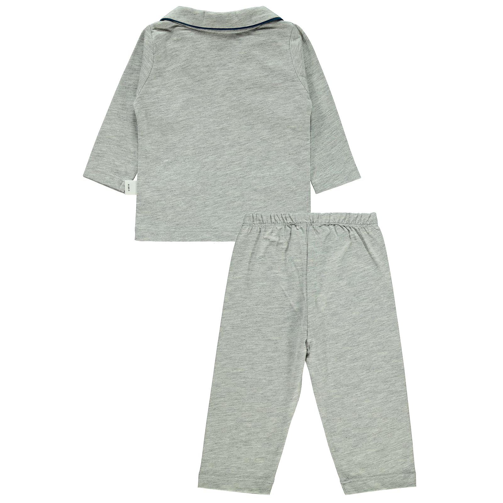 Civil Baby Erkek Bebek Pijama Takımı 6-18 Ay Gri
