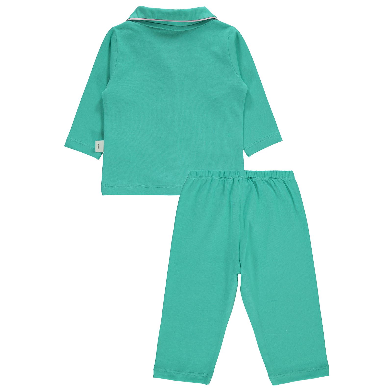 Civil Baby Kız Bebek Pijama Takımı 6-18 Ay Koyu Mint