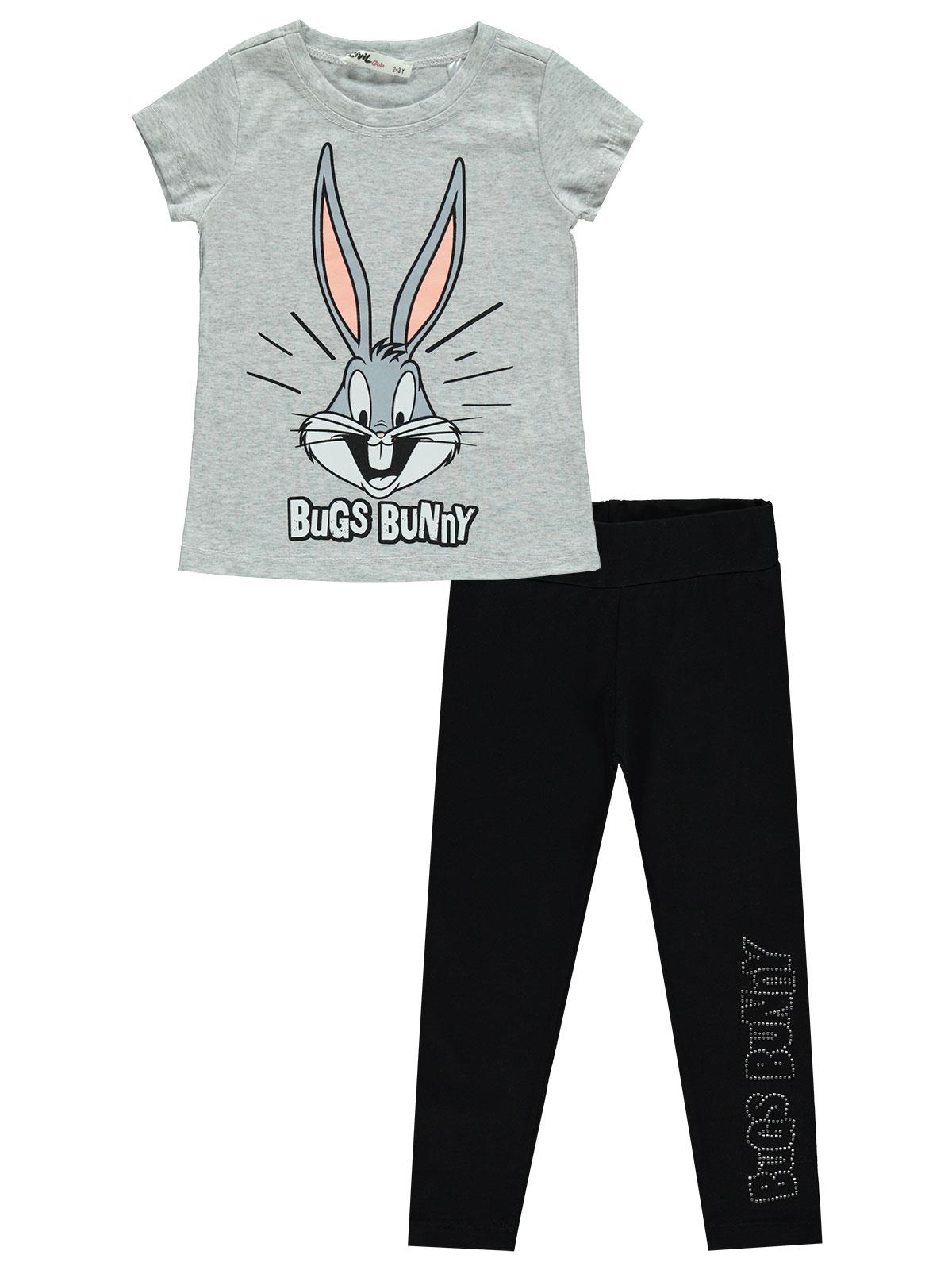 Bugs Bunny Kız Çocuk Taytlı Takım 2-5 Yaş Grimelanj