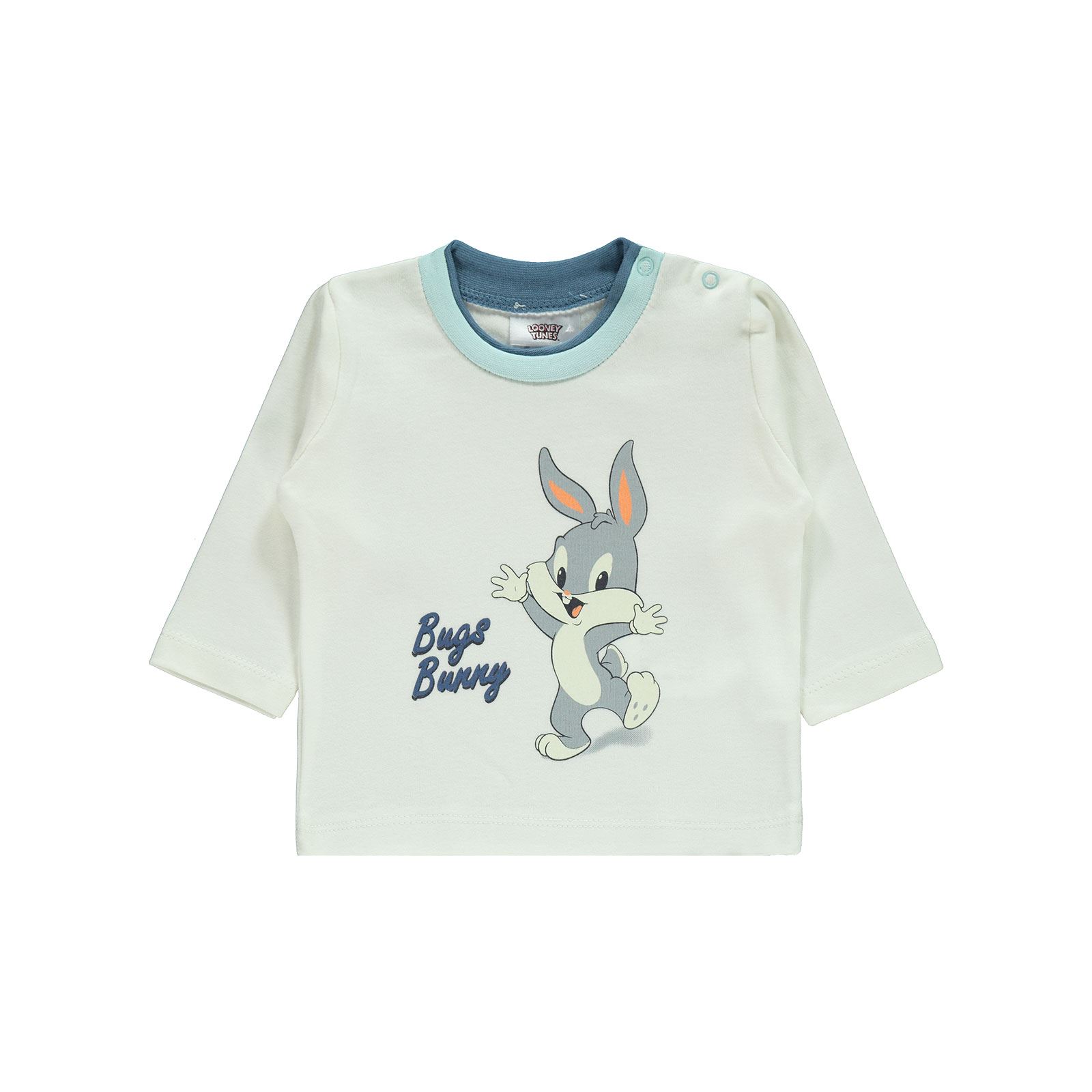 Bugs Bunny Kız Bebek Pijama Takımı 3-12 Ay Mint Yeşili