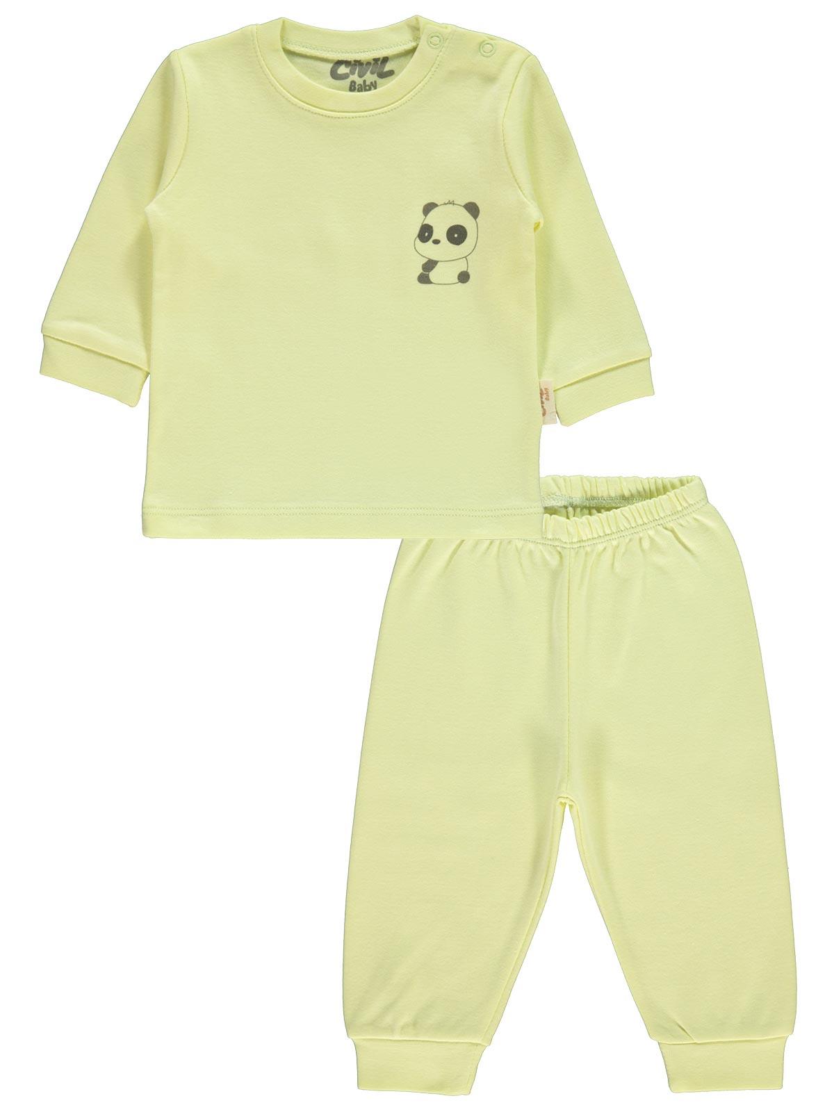 Civil Baby Organik Pijama Takımı 3-12 Ay Sarı