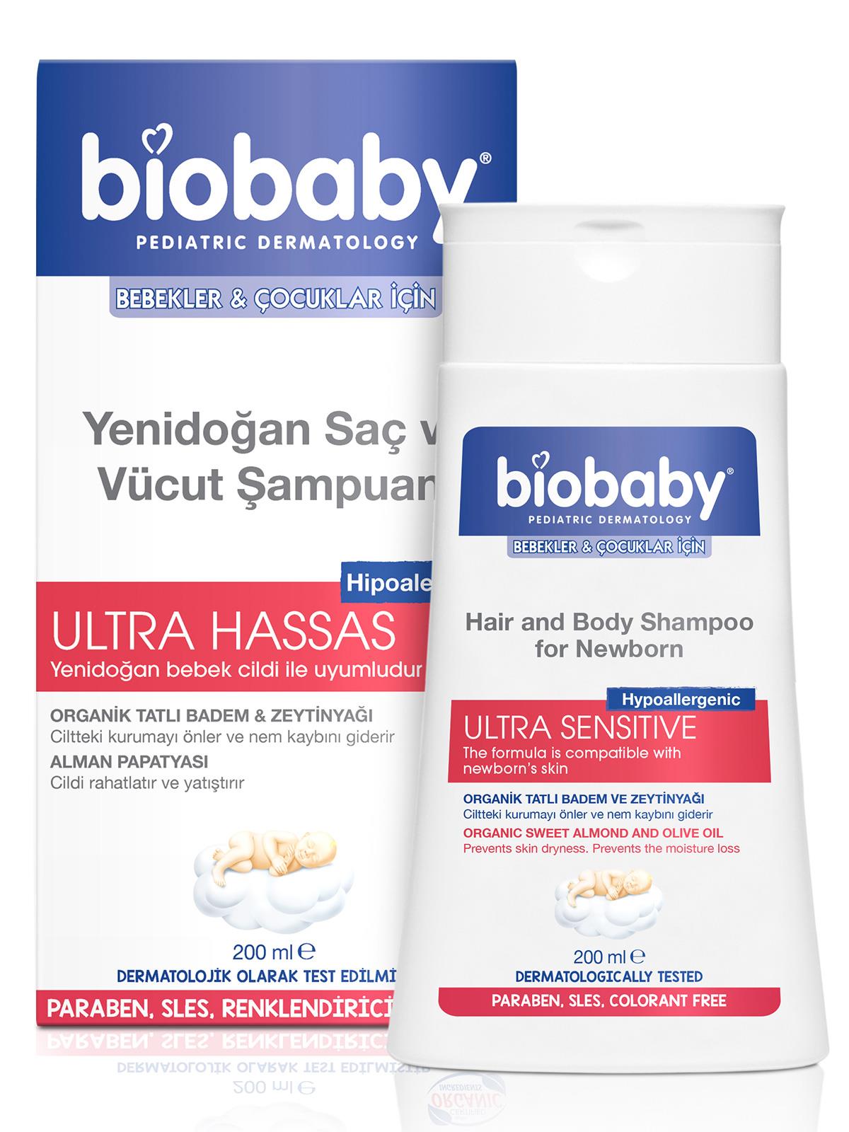 Biobaby Yenidoğan Saç ve Vücut Şampuanı 200 ml