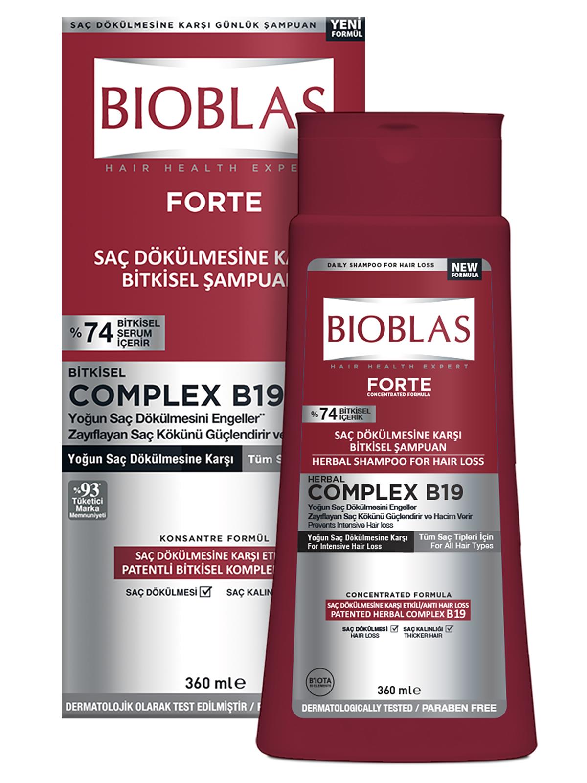 Bioblas Forte Yoğun Saç Dökülmesine Karşı Şampuan 360 ml