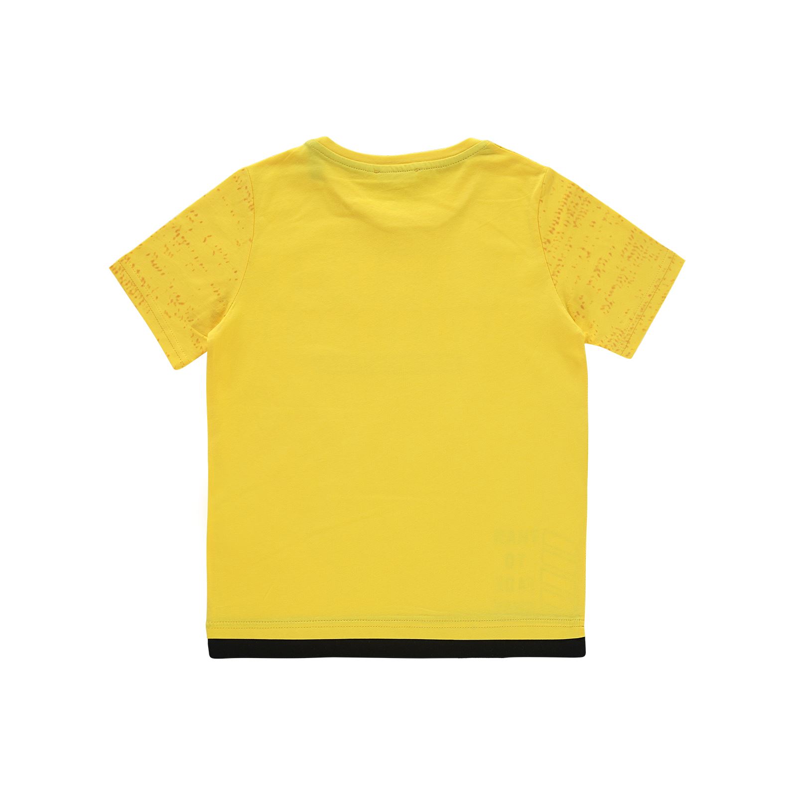 Junion Erkek Çocuk Tişört 8-14 Yaş Sarı