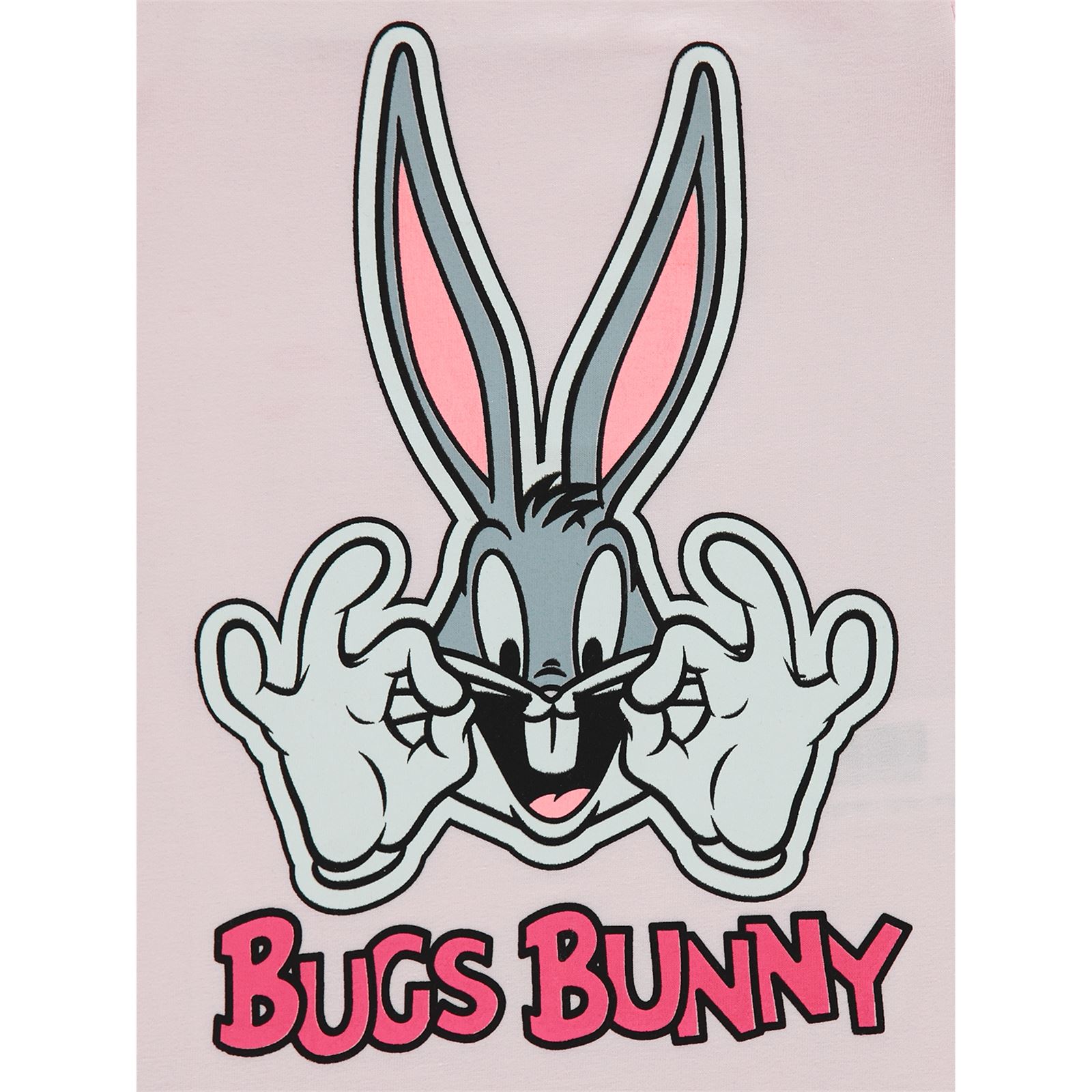 Bugs Bunny Kız Çocuk Tişört 2-5 Yaş Pembe