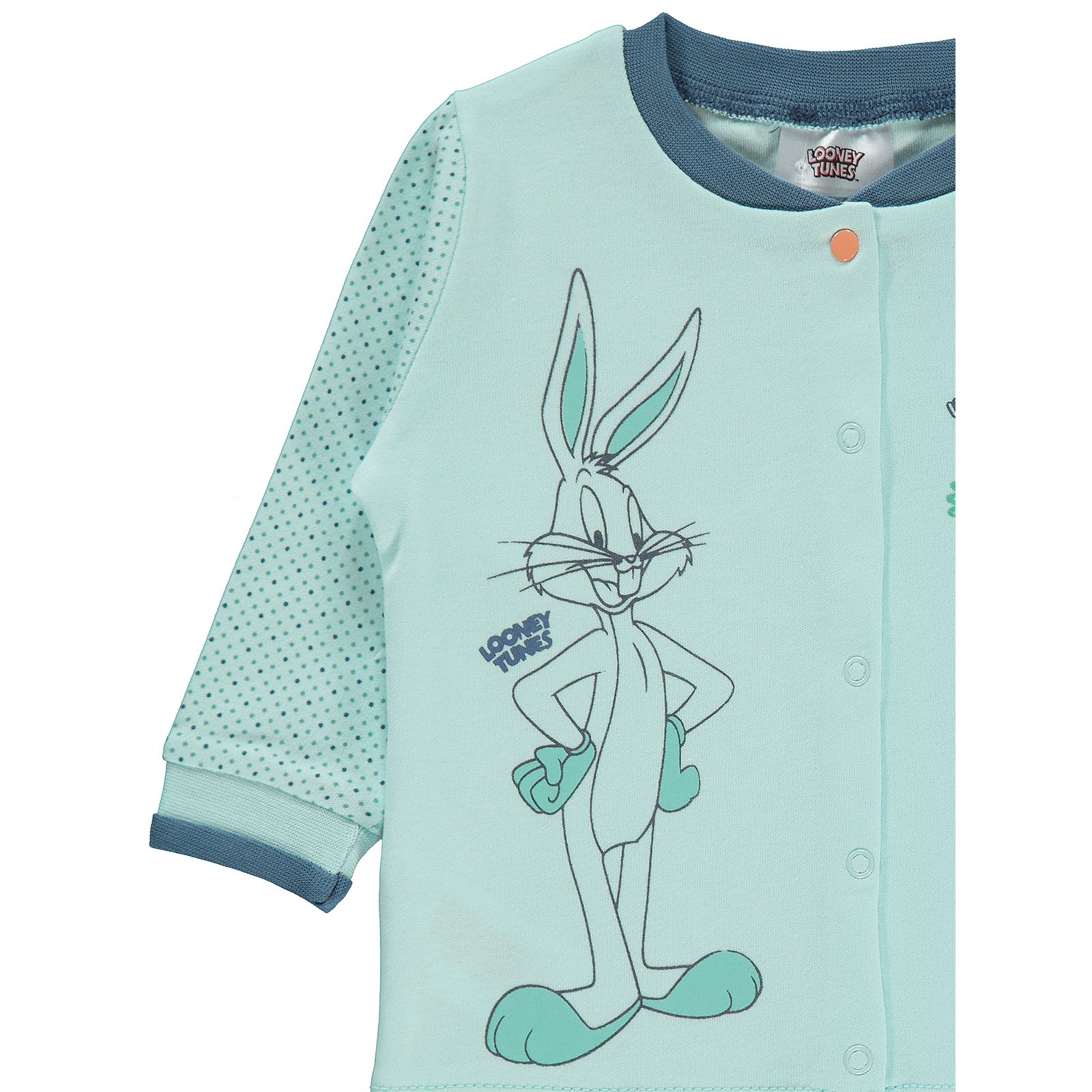 Bugs Bunny Kız Bebek Hırka 3-12 Ay Mint Yeşili