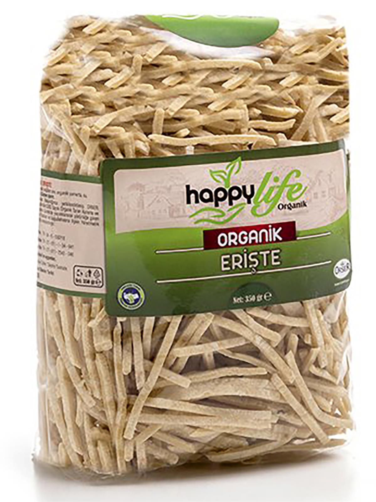 Happy Life Organik Erişte 350 Gr