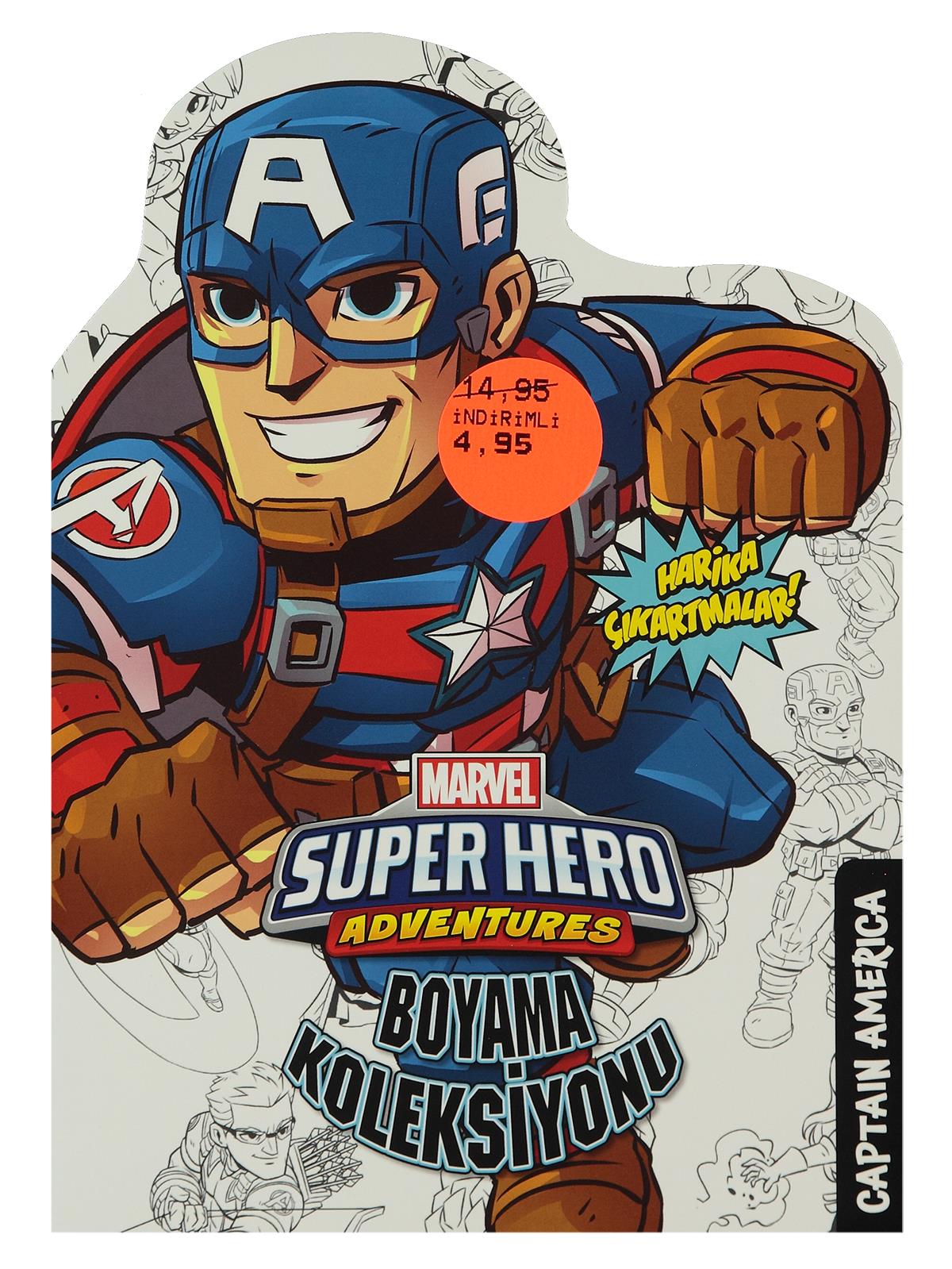 Marvel Süper Kahramanlar Boymama Koleksiyonu - Captain America