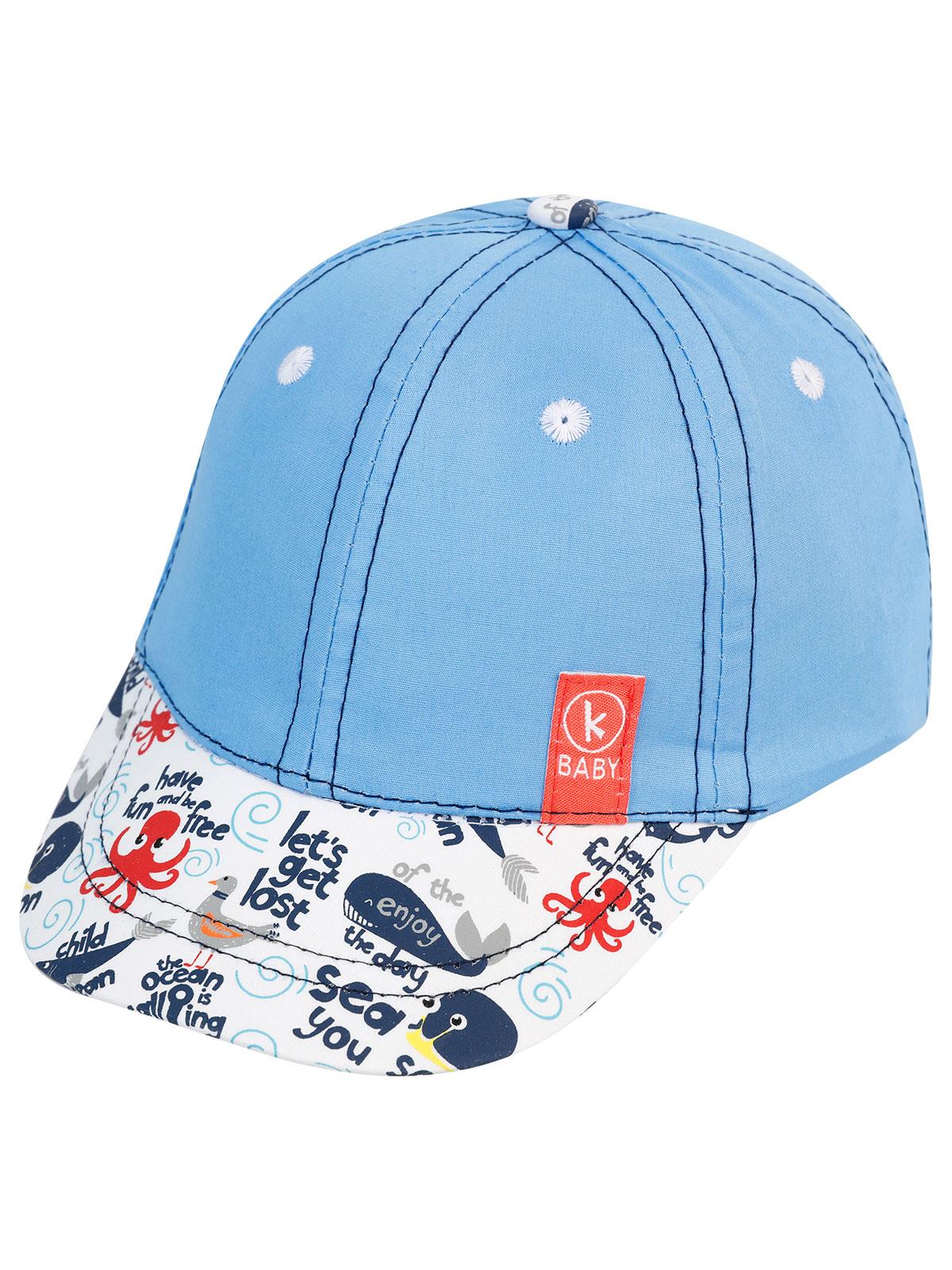Kitti Erkek Çocuk Kep Şapka 2-5  Yaş Mavi