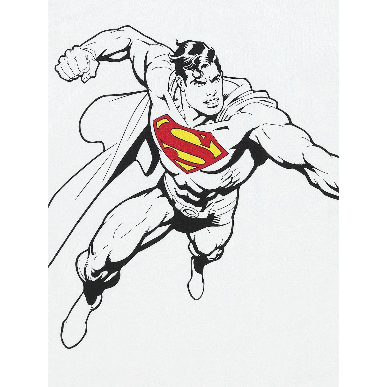 Superman Erkek Çocuk Tişört 2-5 Yaş Beyaz