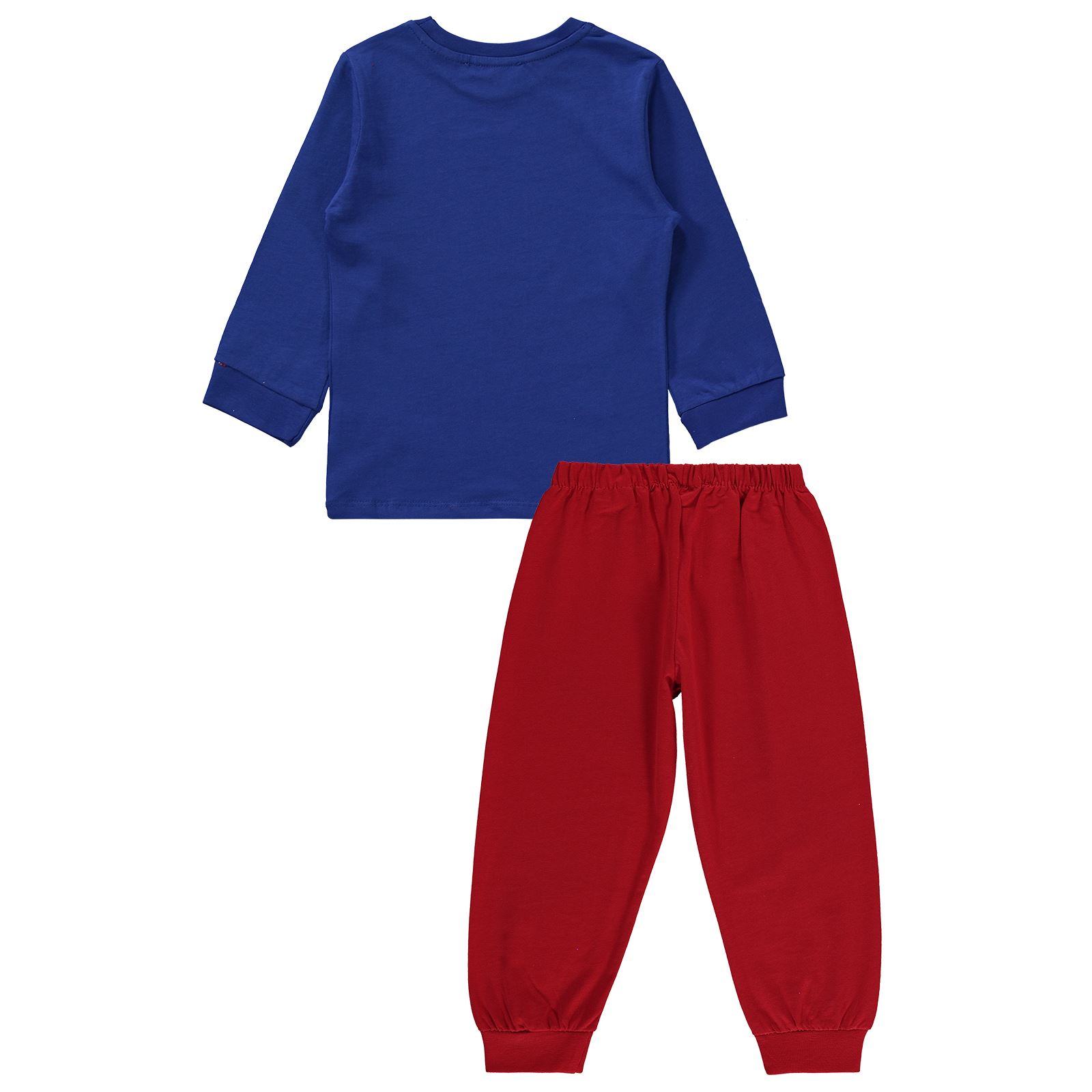 Superman Erkek Çocuk Pijama Takımı 2-5 Yaş Saks Mavisi