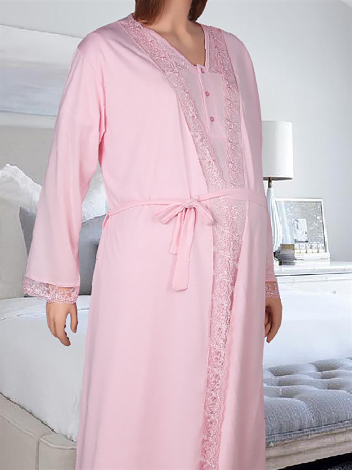 Dominant Kadın Hamile 2'li Pijama Tunik Takımı Pembe