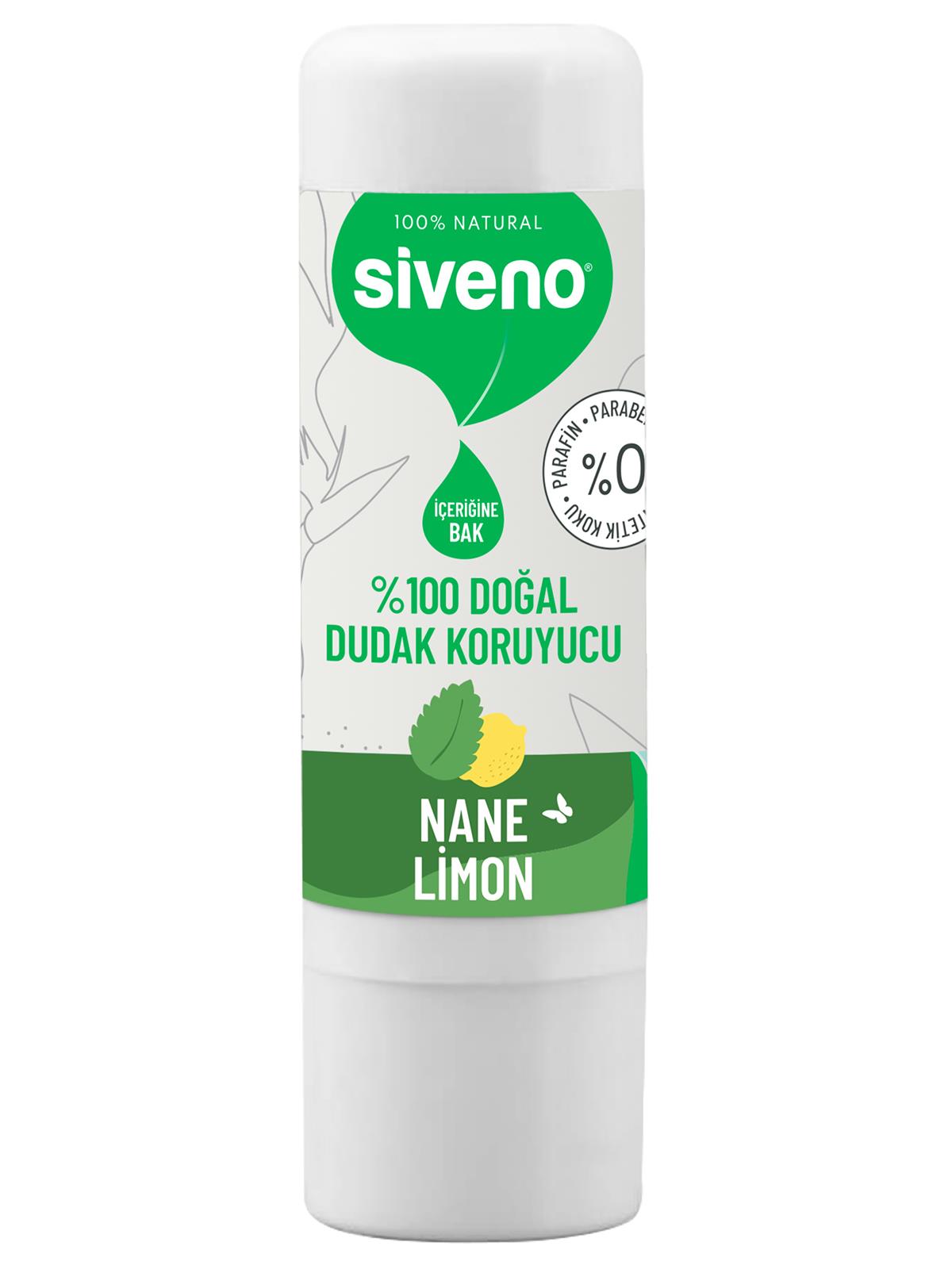 Siveno Doğal Dudak Koruyucu Nane & Limon 6g