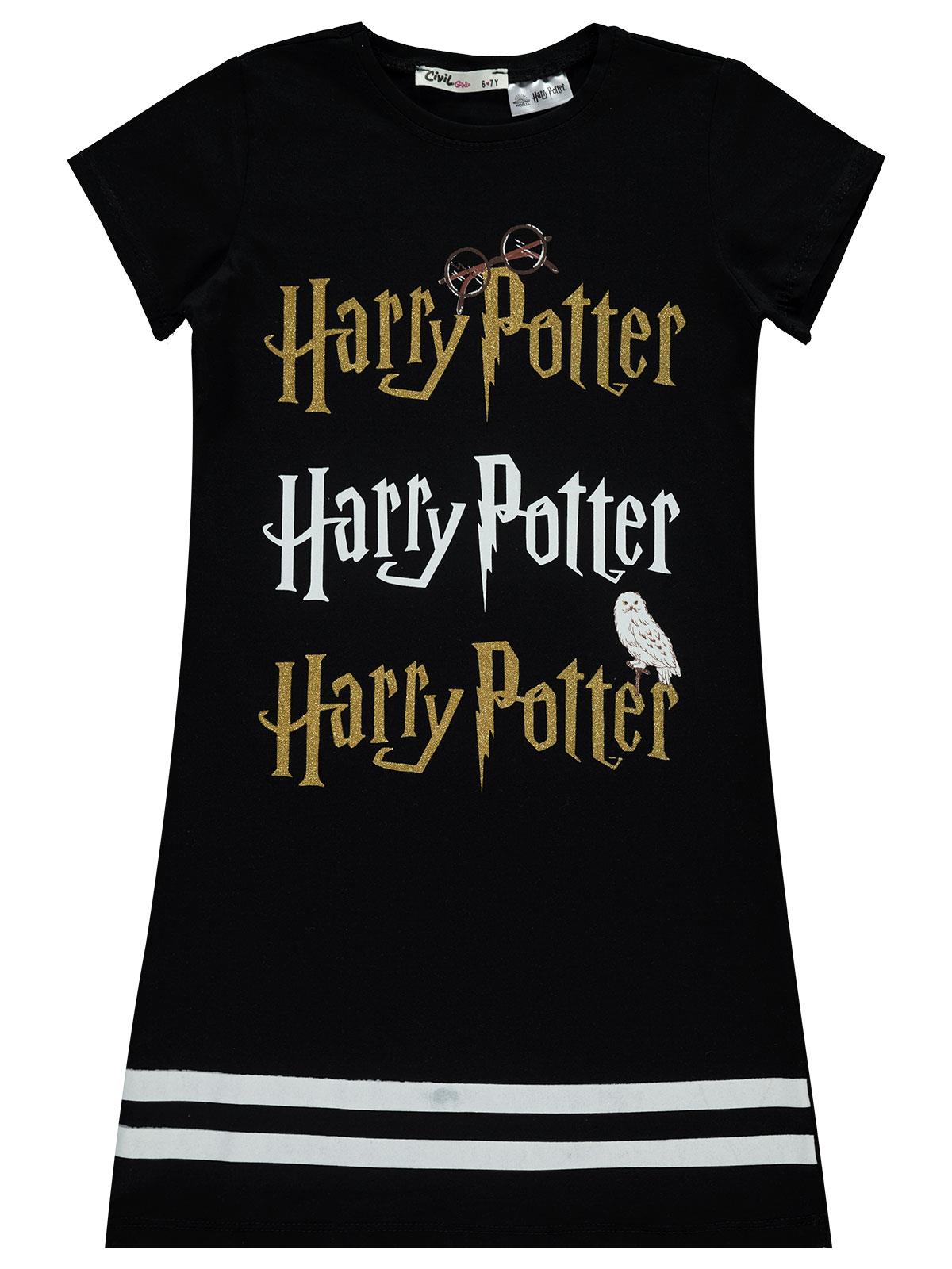 Harry Potter Kız Çocuk Elbise 6-9 Yaş Siyah