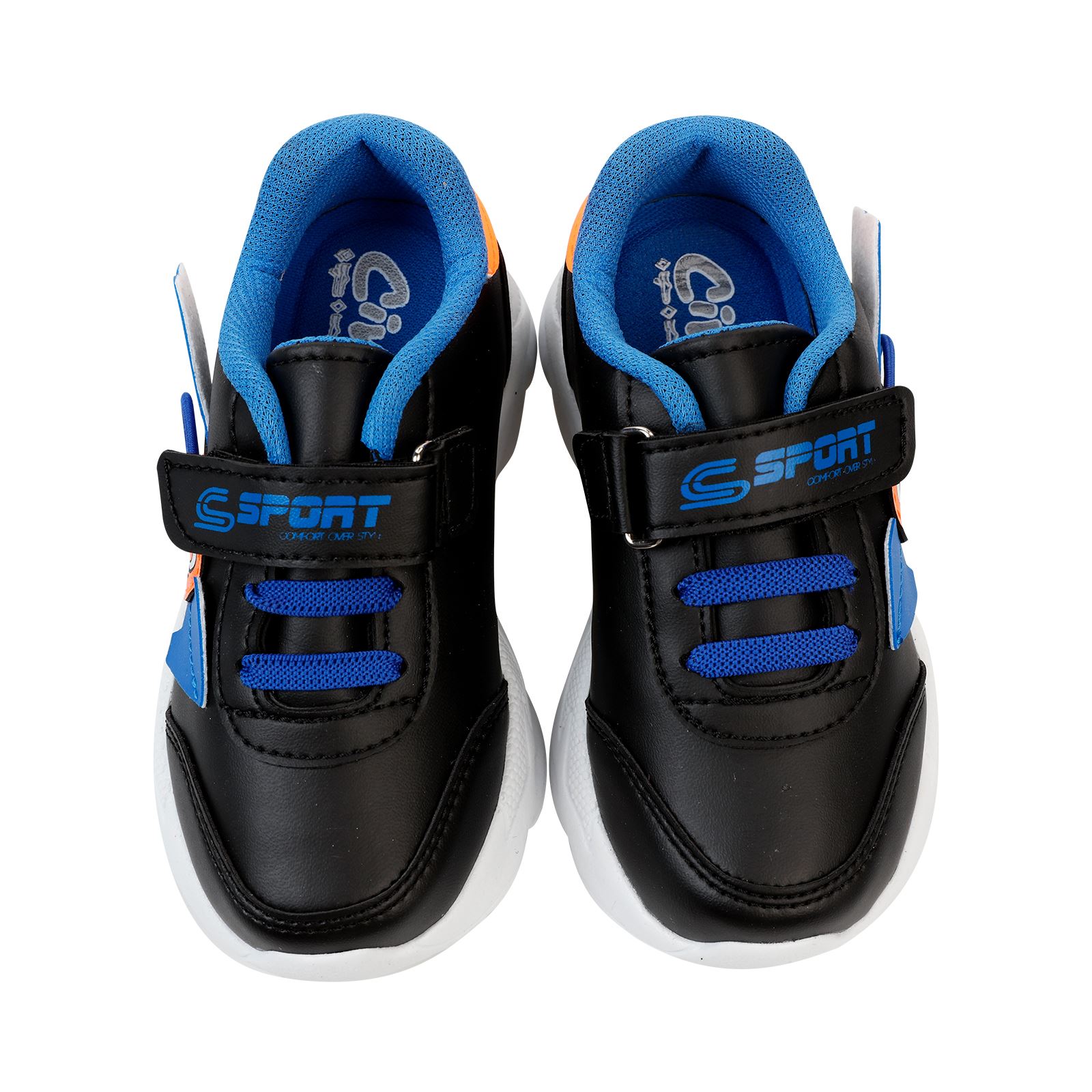 Sport Erkek Çocuk Spor Ayakkabı 30-35 Numara Siyah-Turuncu