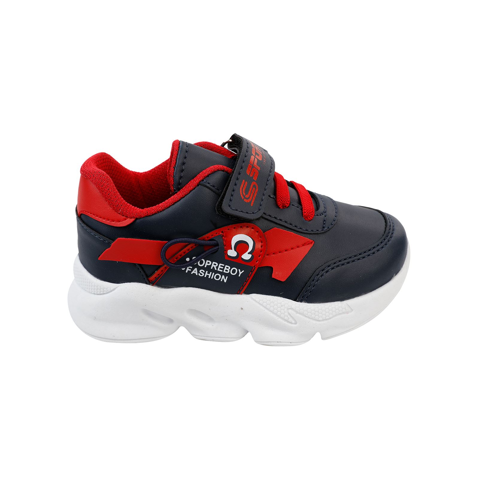 Sport Erkek Çocuk Spor Ayakkabı 30-35 Numara Lacivert-Kırmızı