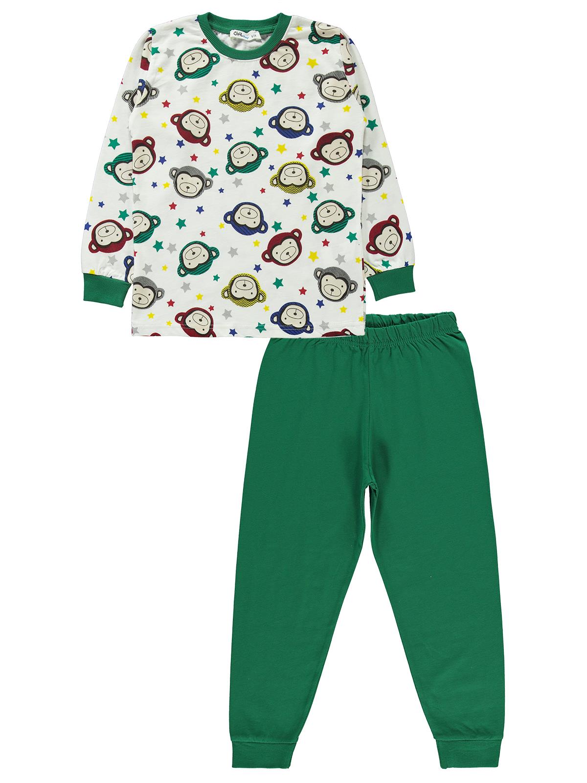Civil Boys Erkek Çocuk Pijama Takımı 6-9 Yaş Yeşil