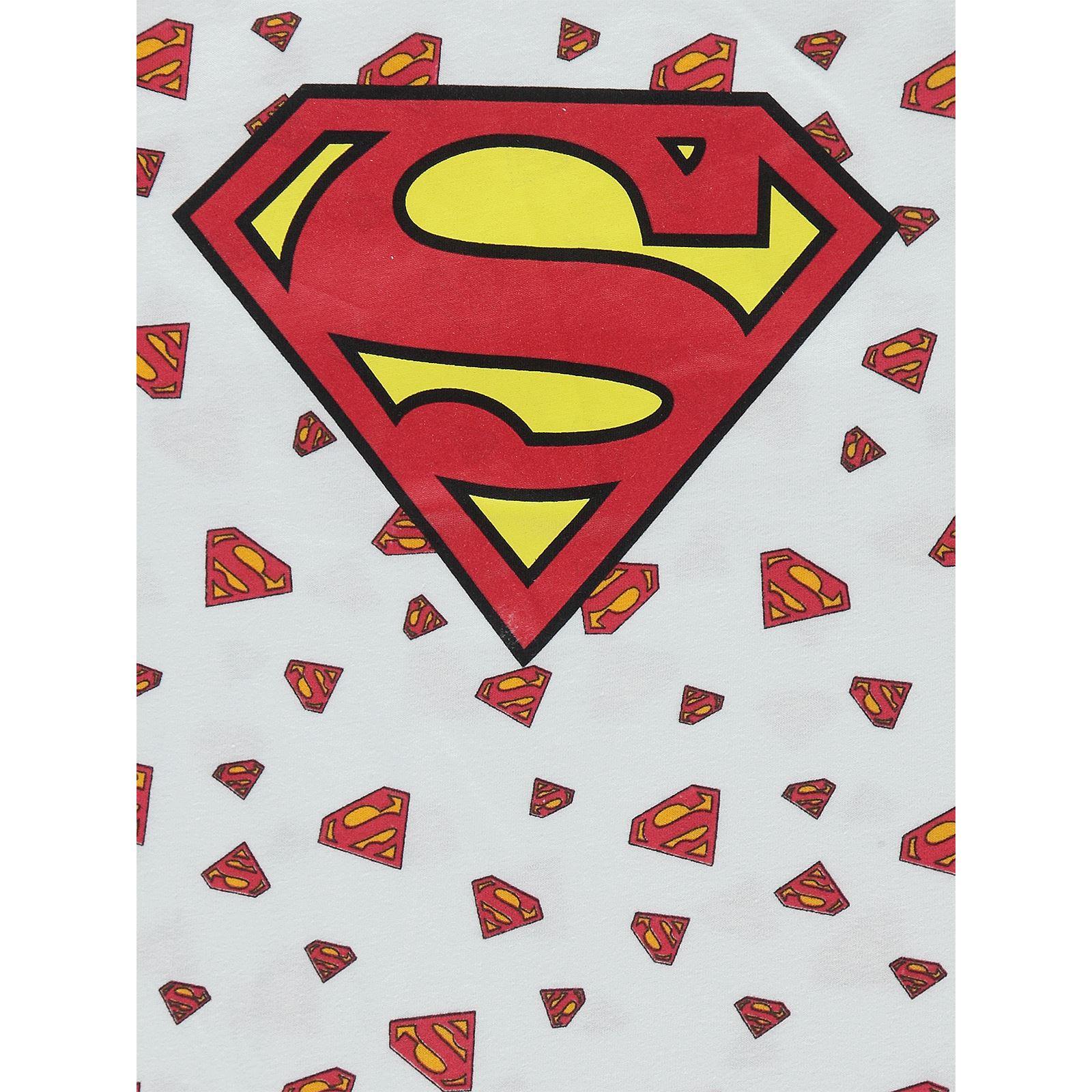 Superman Erkek Çocuk Tişört 6-9 Yaş Beyaz