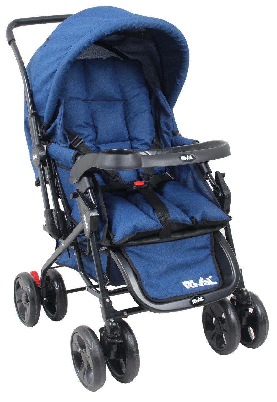 Rival Maxi Çift Yönlü Bebek Arabası Mavi