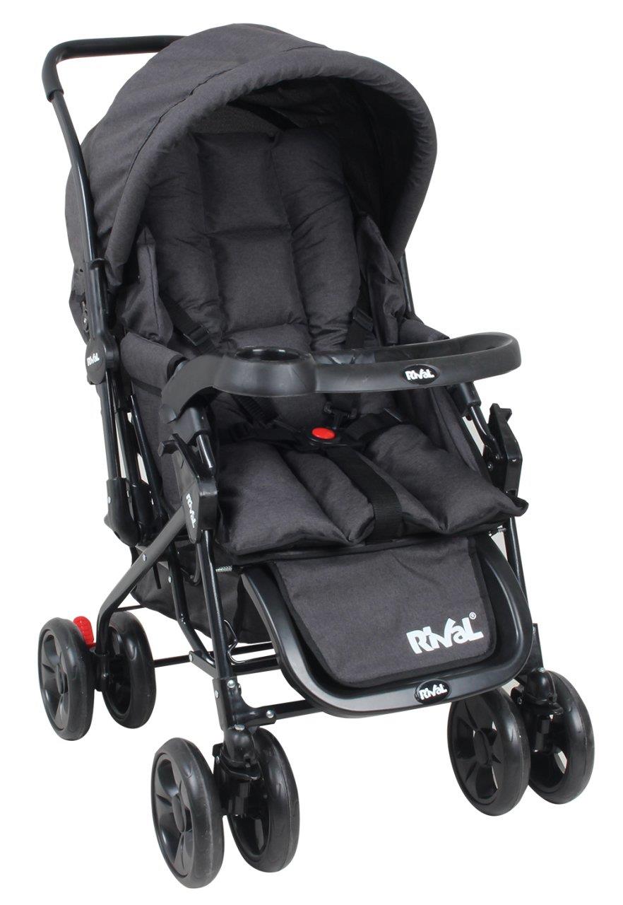 Rival Maxi Çift Yönlü Bebek Arabası Siyah