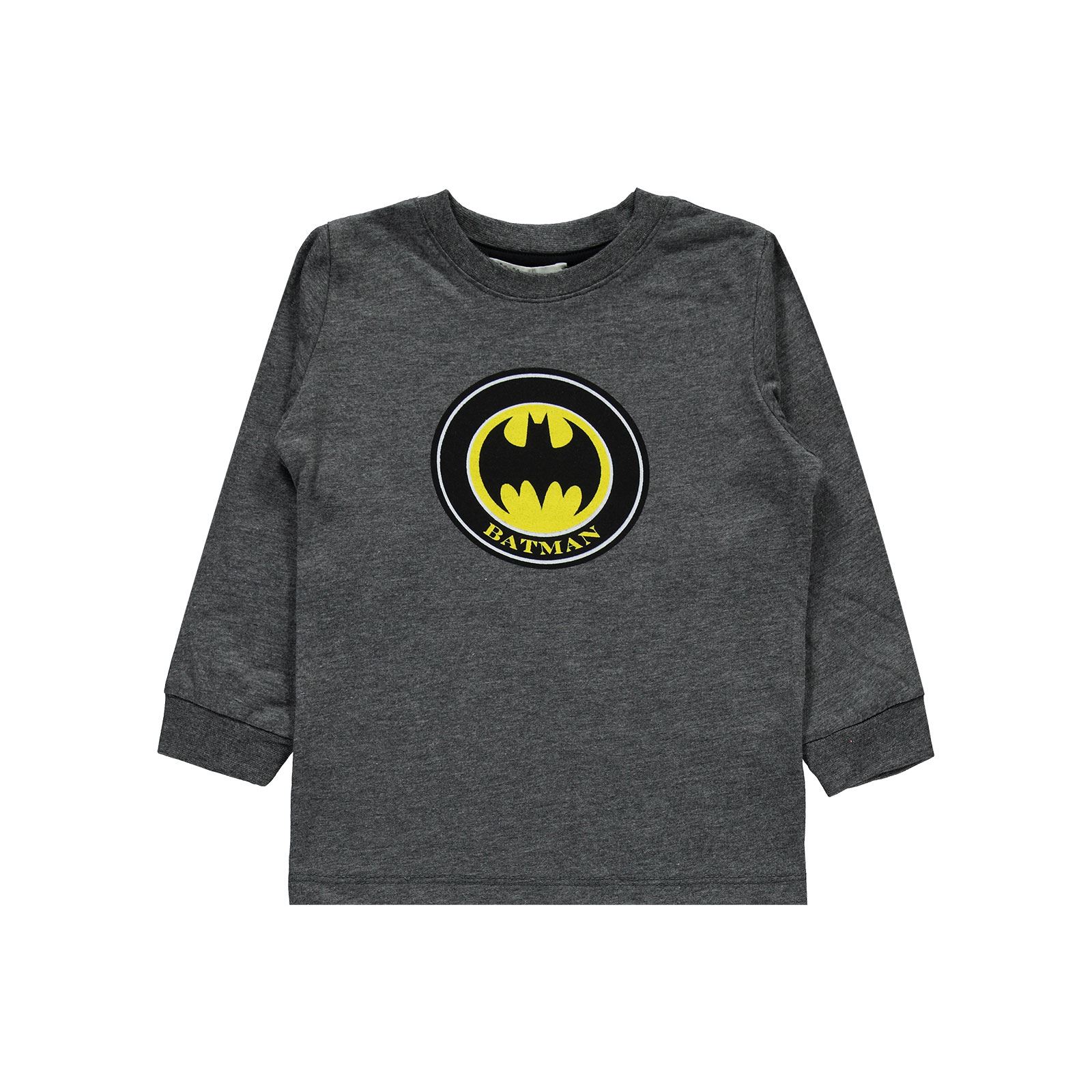 Batman Erkek Çocuk Pijama Takımı 2-5 Yaş Füme