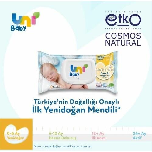 Uni Baby Yenidoğan Islak Mendil 18'li 720 Yaprak
