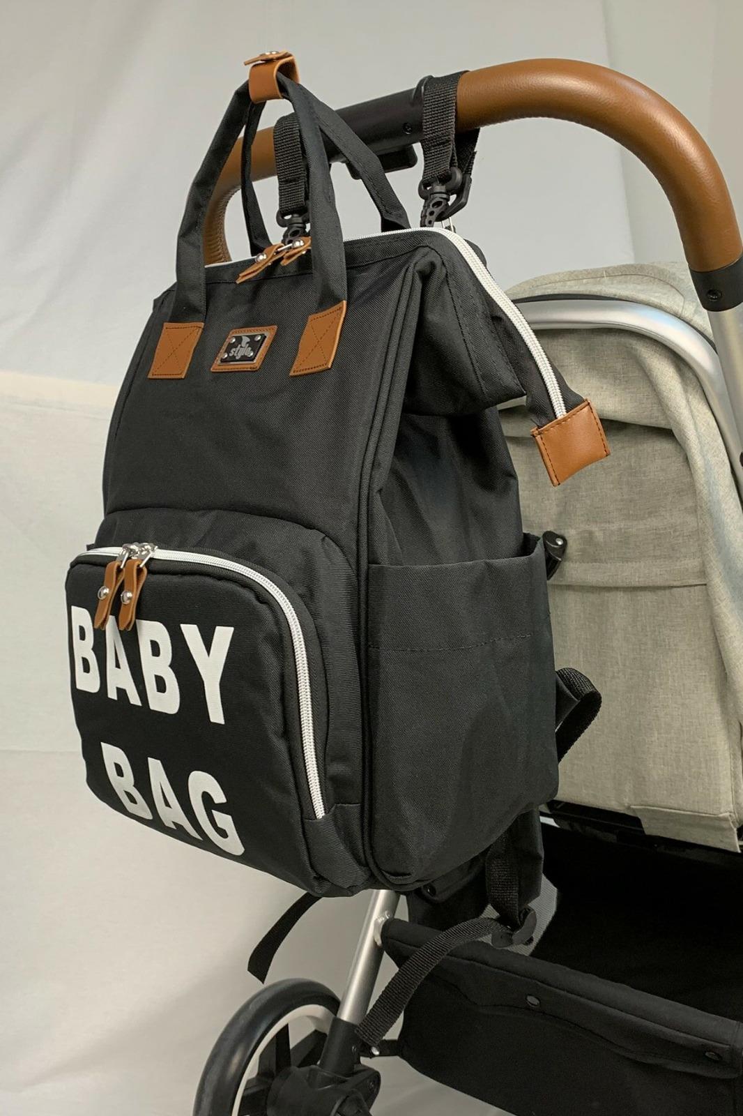 Stylo Roma Baby Bag Anne Bebek Bakım Sırt Çantası Siyah