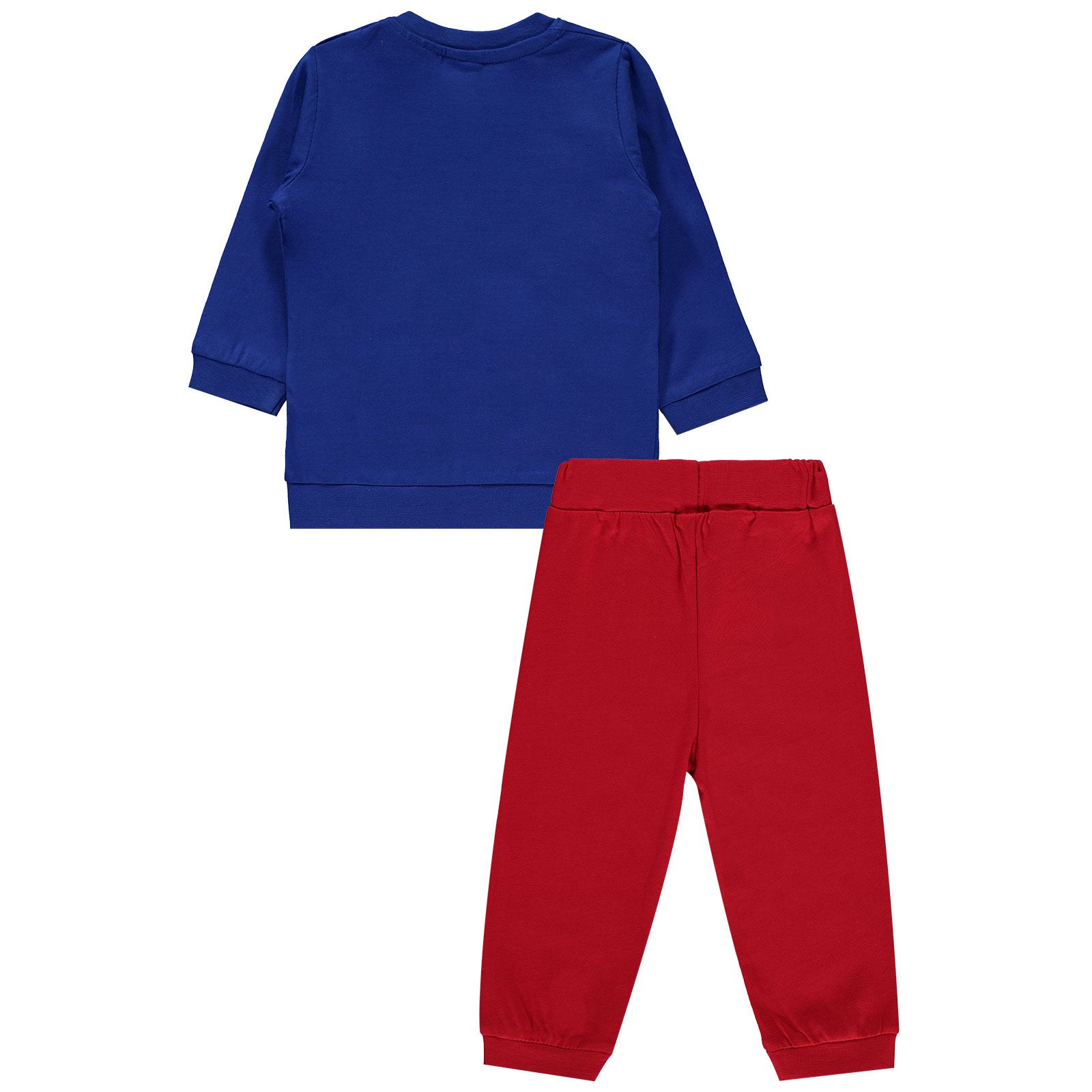 Superman Erkek Bebek Pijama Takımı 6-18 Ay Saks Mavisi