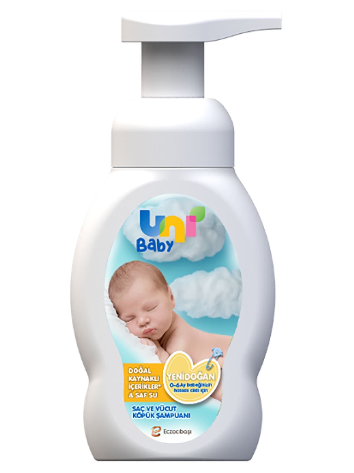  Uni Baby Yenidoğan Köpük Şampuan 200 ml 0-6 AY