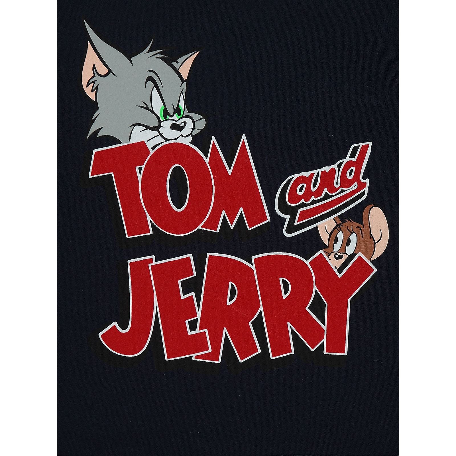 Tom And Jerry Erkek Bebek Tişört 6-18 Ay Lacivert