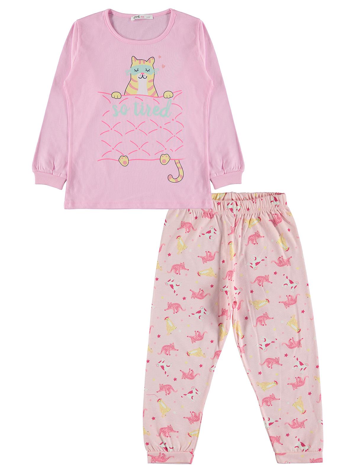 Civil Girls Kız Çocuk Pijama Takımı 6-9 Yaş  Pembe