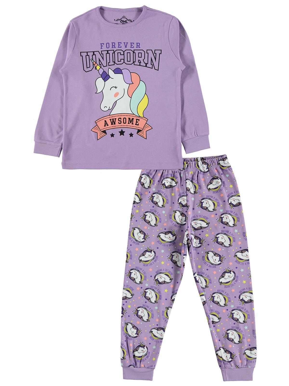 Civil Girls Kız Çocuk Pijama Takımı 10-13 Yaş  Lila