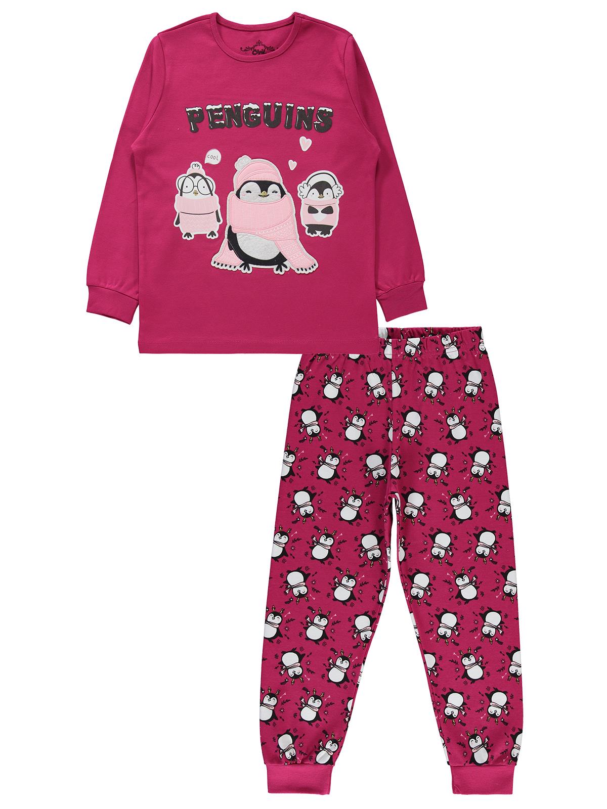 Civil Girls Kız Çocuk Pijama Takımı 6-9 Yaş Açık  Mürdüm