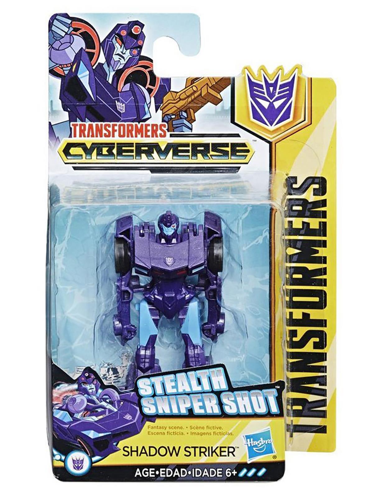 Transformers Cyberverse Küçük Figür Shadow Striker Mor