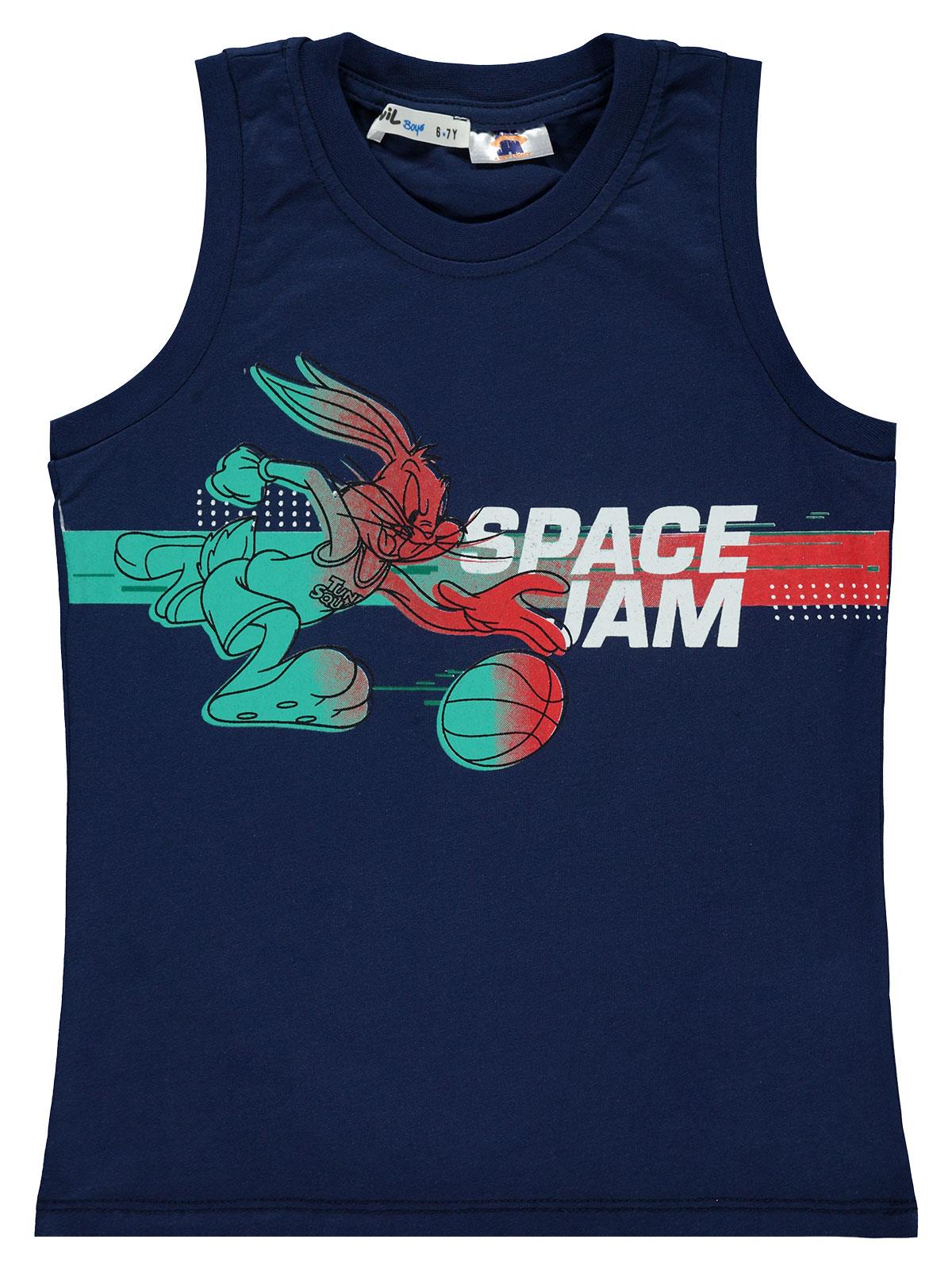 Space Jam Erkek Çocuk Tişört 6-9 Yaş Lacivert