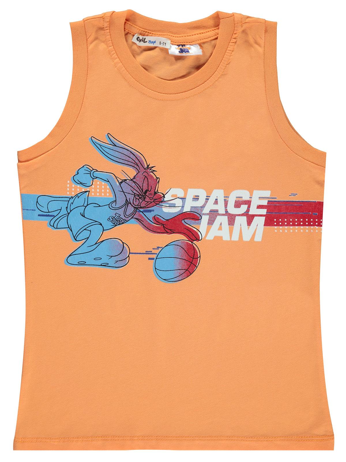 Space Jam Erkek Çocuk Tişört 6-9 Yaş Oranj