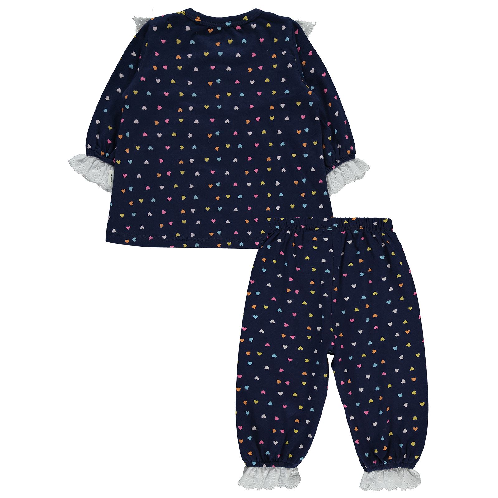 Civil Baby Kız Bebek Pijama Takımı 6-18 Ay Lacivert