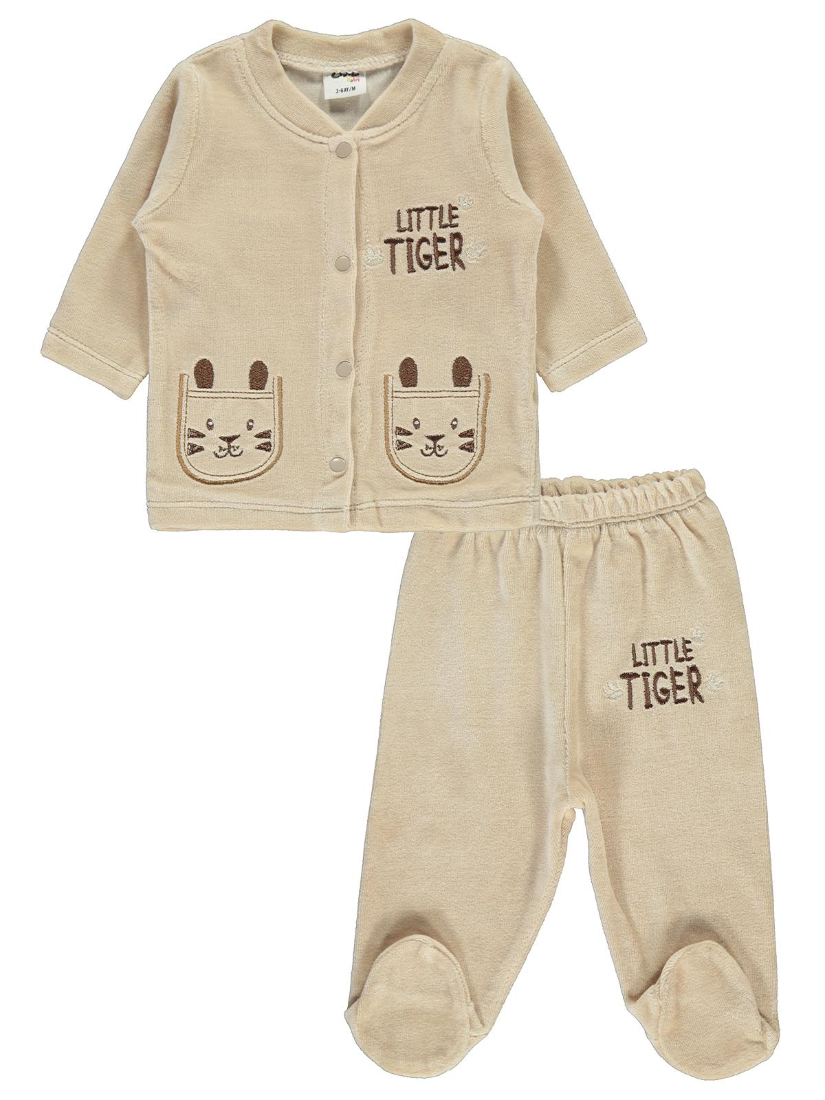 Civil Baby Erkek Bebek Pijama Takımı 3-9 Ay Kahverengi