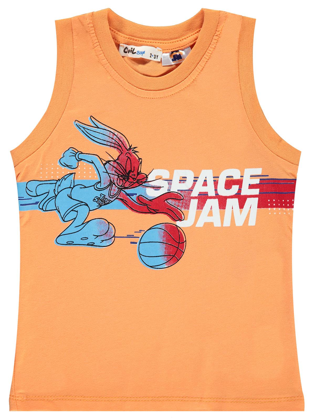 Space Jam Erkek Çocuk Tişört 2-5 Yaş Oranj
