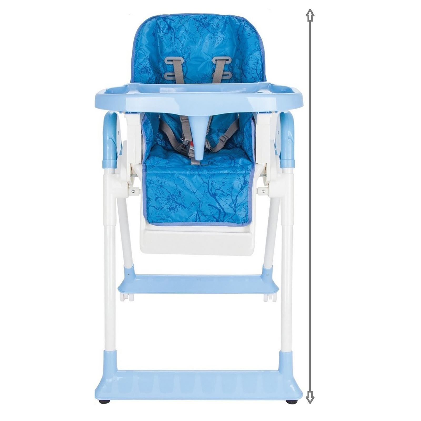 Norfolk Poly Smart Sırt Ayarlı ve Kademeli Mama Sandalyesi Mavi